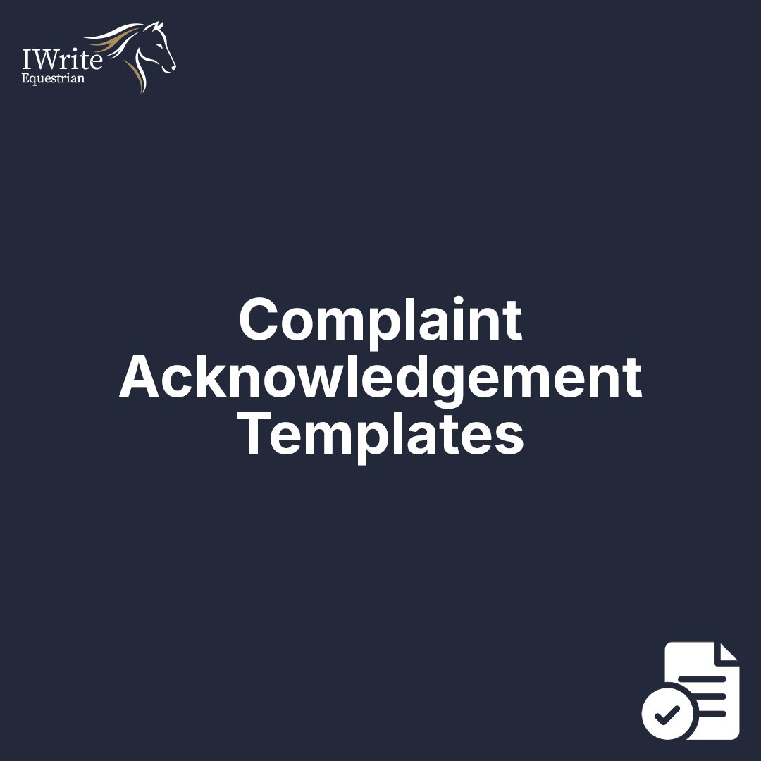 Complaint Acknowledgement Templates