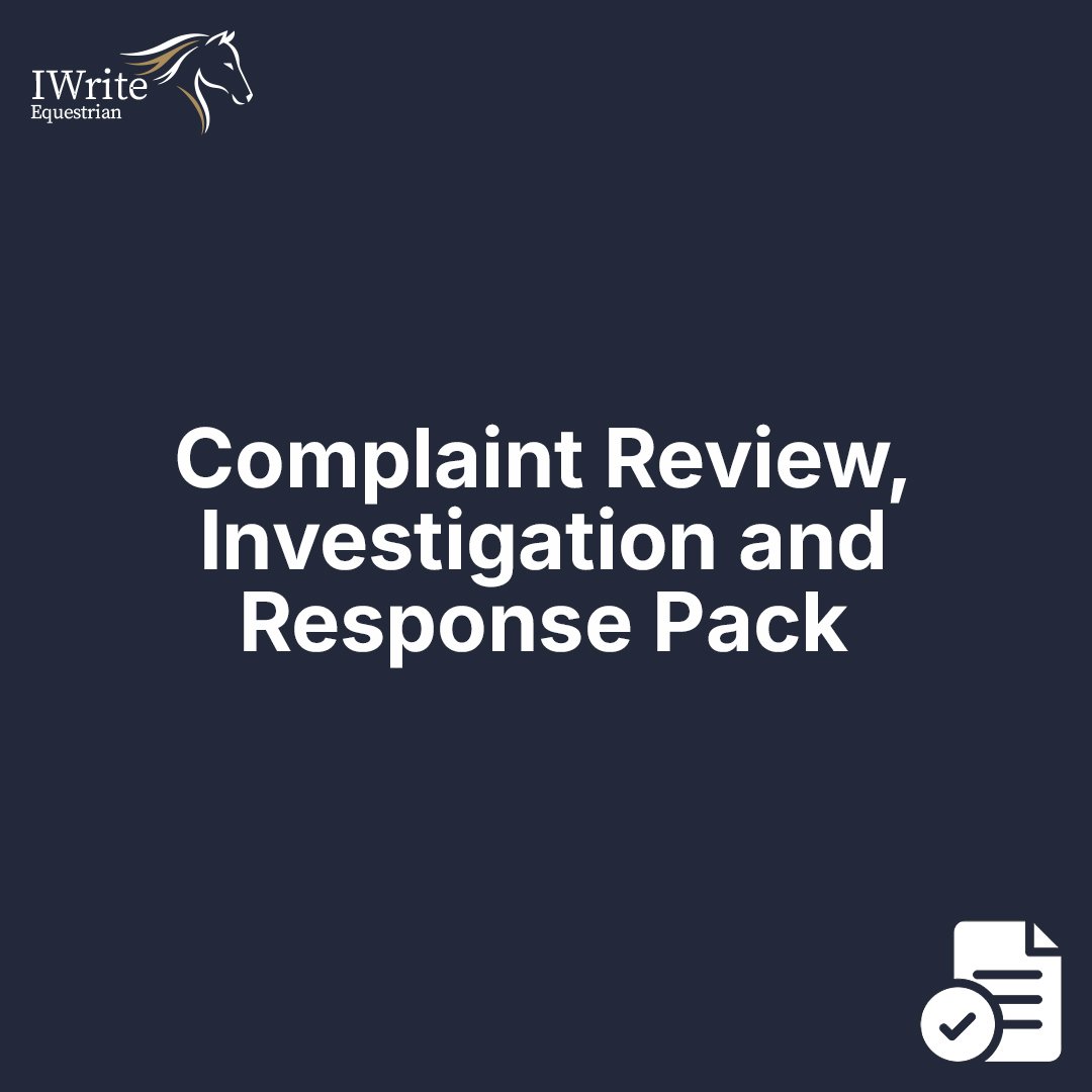 Complaint Review, Investigation and Response Pack