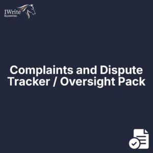 Complaints and Dispute Tracker / Oversight Pack