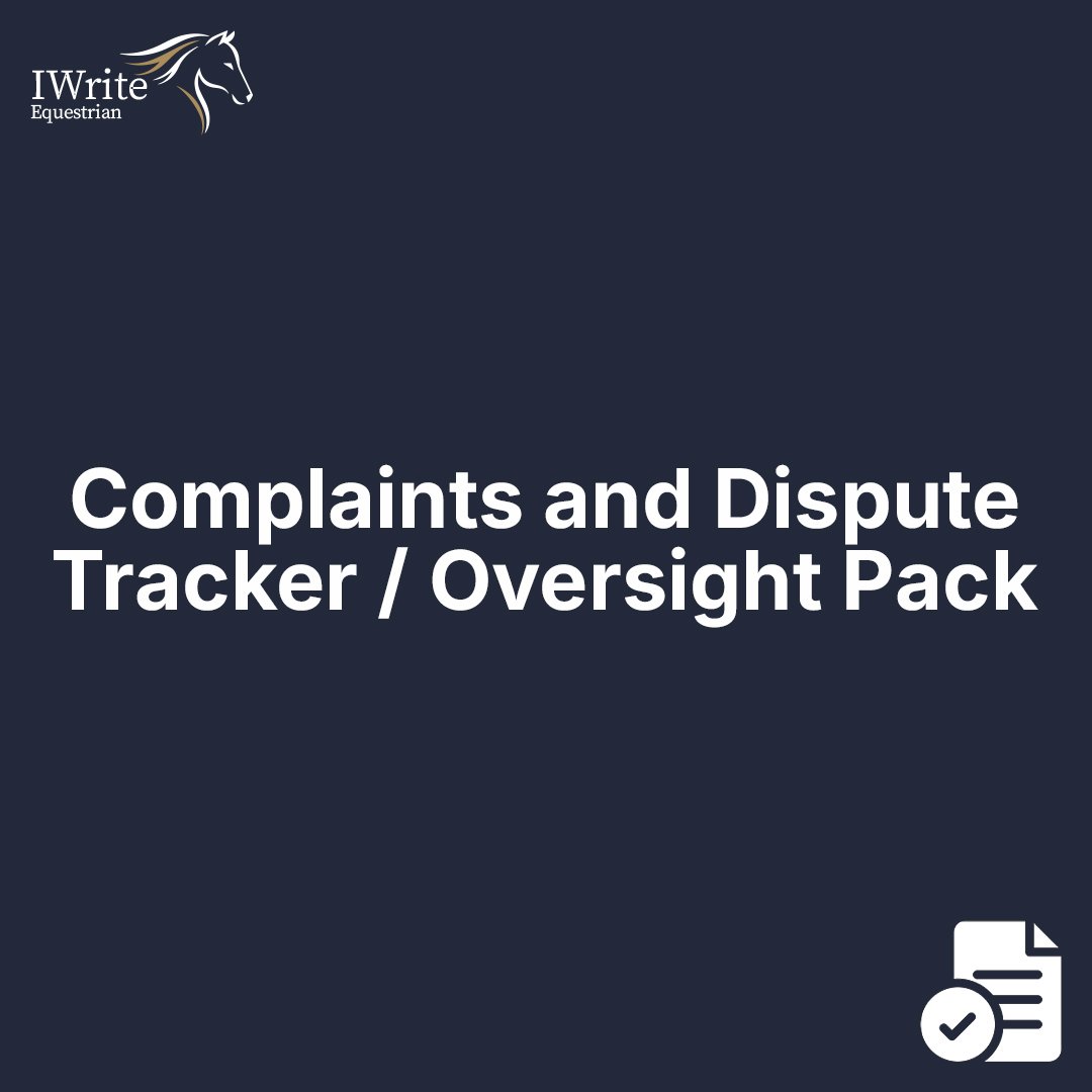 Complaints and Dispute Tracker / Oversight Pack