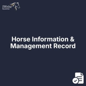 Horse Information & Management Record