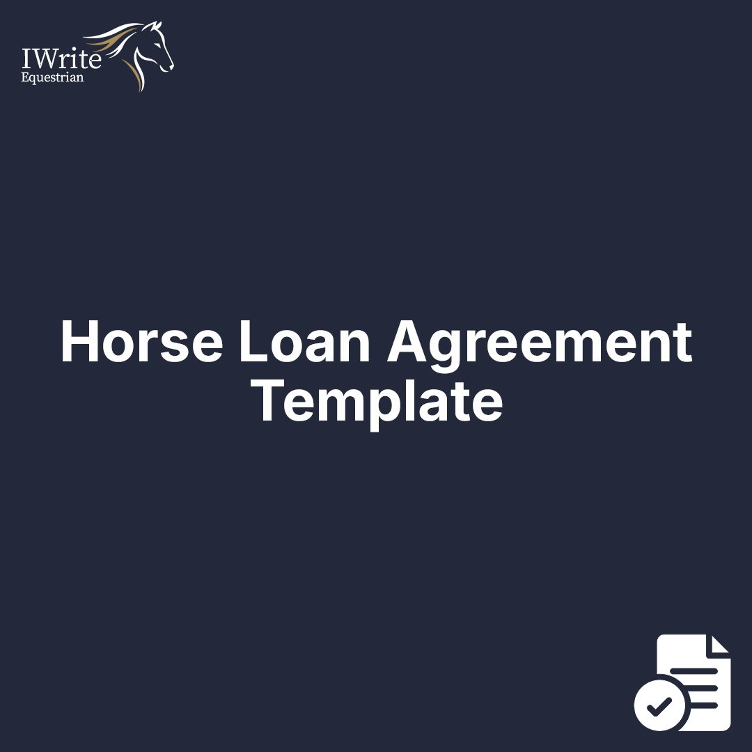 Horse Loan Agreement Template