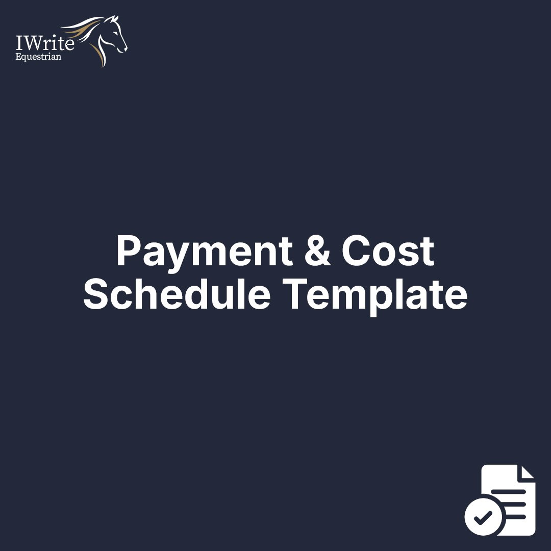 Payment & Cost Schedule Template