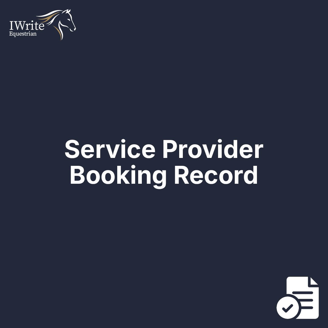 Service Provider Booking Record