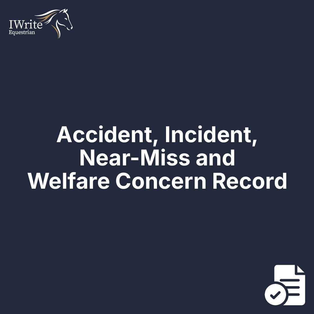 Accident, Incident, Near-Miss and Welfare Concern Record
