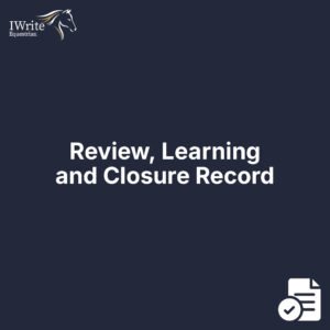 Review, Learning and Closure Record