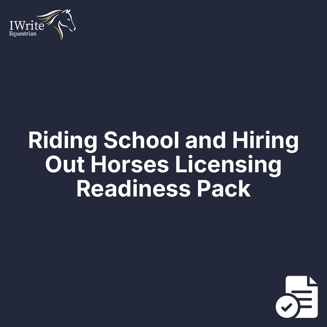 Riding School and Hiring Out Horses Licensing Readiness Pack