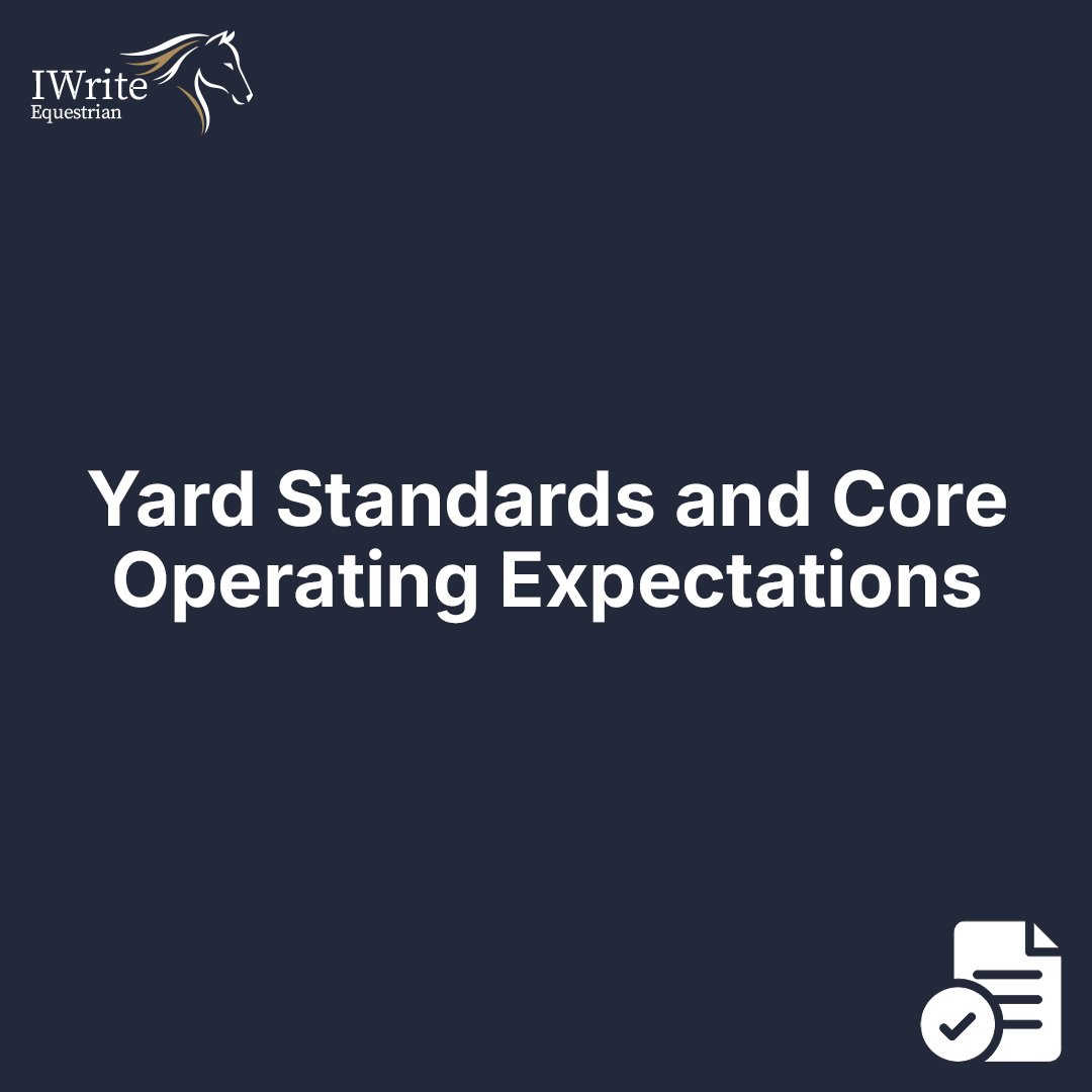 Yard Standards and Core Operating Expectations